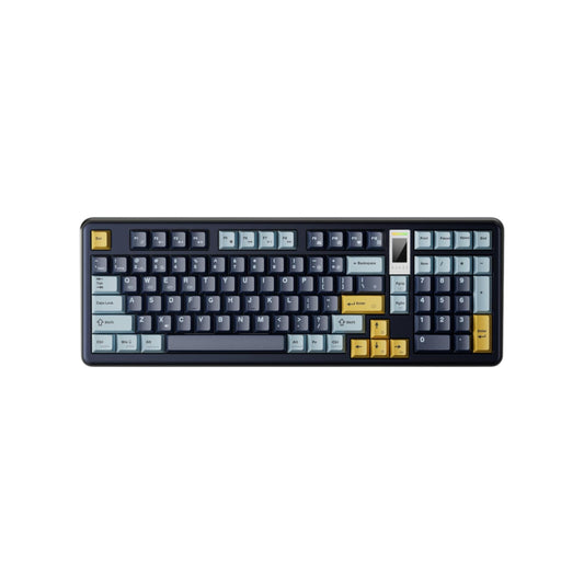 Ajazz AC100 LCD Aluminium Alloy Tri-Mode Mechanical Keyboard, Brown