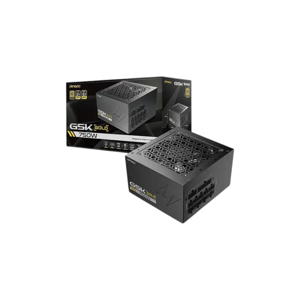Antec GSK ATX3.1 750W 80 Plus Gold Full Modular Power Supply (PSA7211)