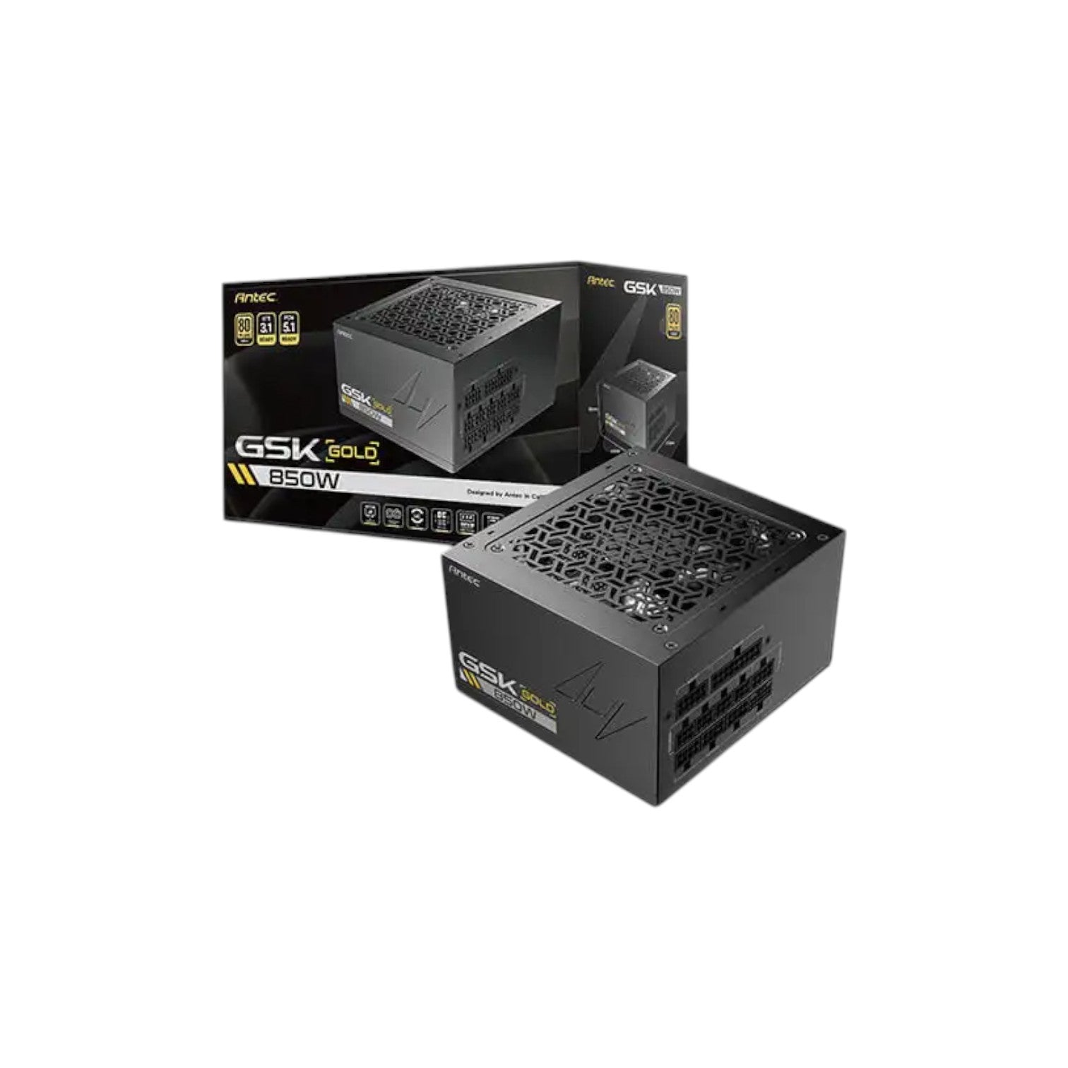 Antec GSK ATX3.1 850W 80 Plus Gold Full Modular Power Supply (PSA7210)