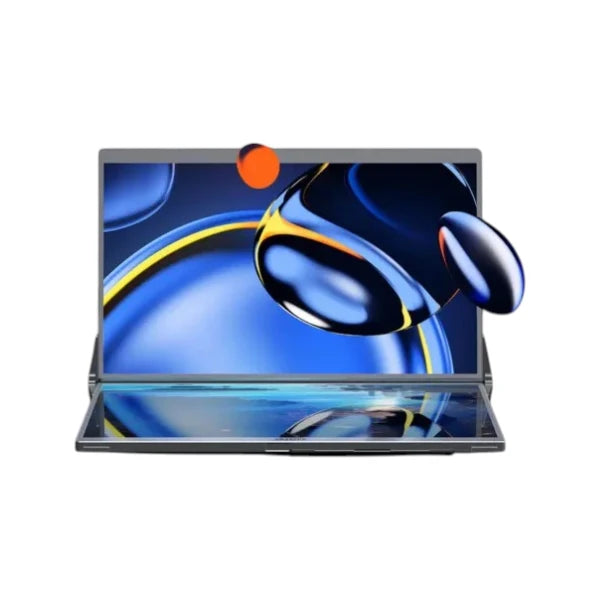 Arzopa E1S 14-inch FHD IPS dual screen laptop screen extender portable monitor workstation setup.