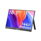 Arzopa Z1FC 16.1" 144Hz FHD 1080P IPS portable gaming monitor in black.