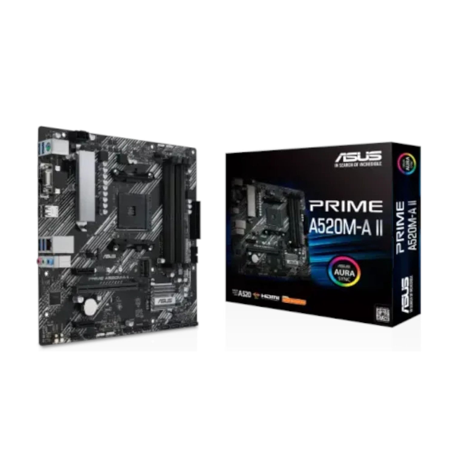 Asus PRIME A520M-A II AM4 micro ATX Motherboard (AAMD6030)
