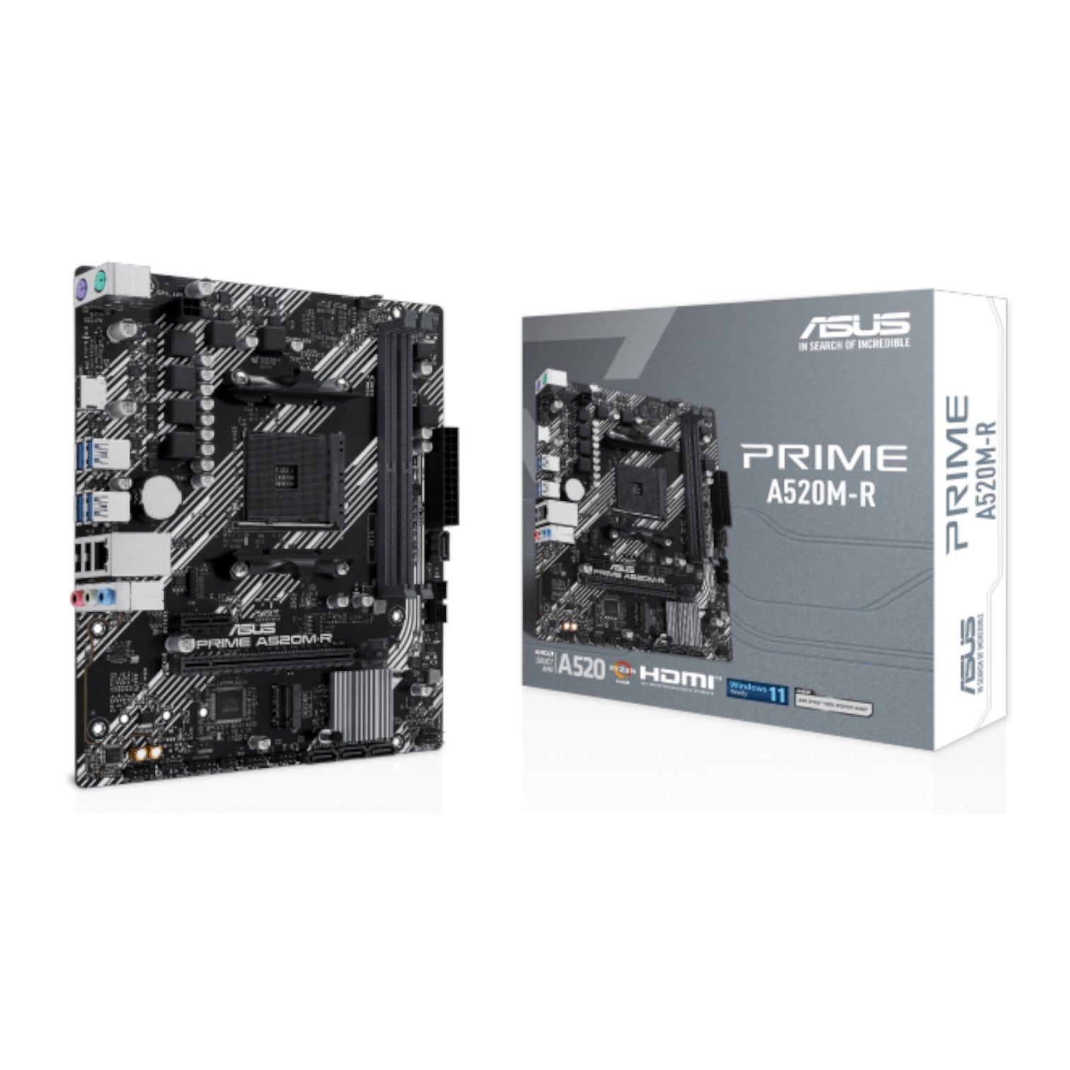 Asus PRIME A520M-R AM4 micro ATX Motherboard (AAMD6032)