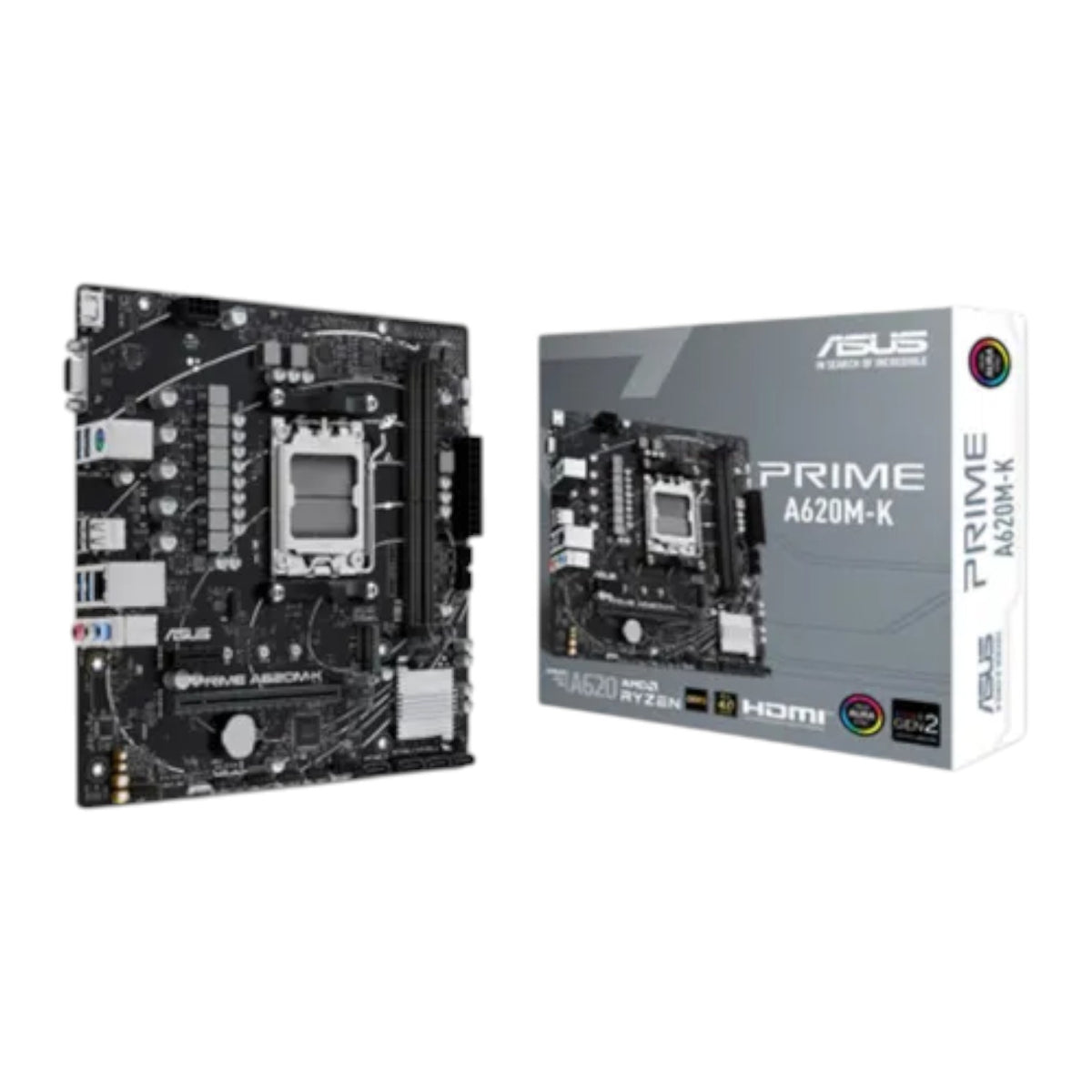 Asus PRIME A620M-K-CSM AM5 mATX Motherboard (AAMD6033)