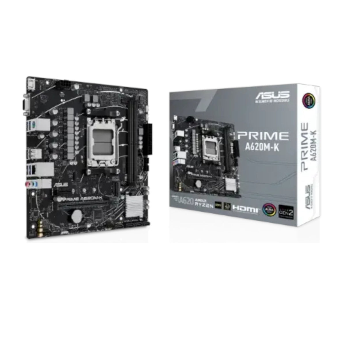 Asus PRIME A620M-K AM5 mATX Motherboard (AAMD6029)