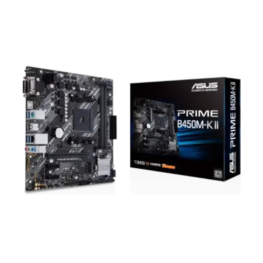 Asus PRIME B450M-K II DDR4 AMD AM4 micro ATX Motherboard