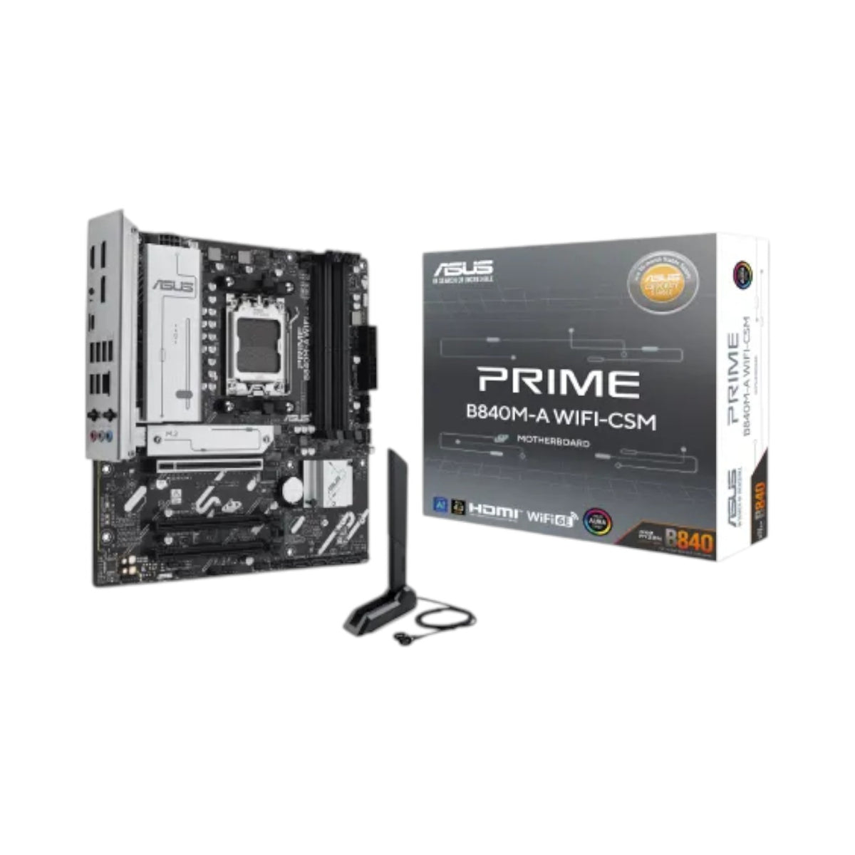 Asus PRIME B840M-A WIFI-CSM AM5 mATX Motherboard (AAMD6017)