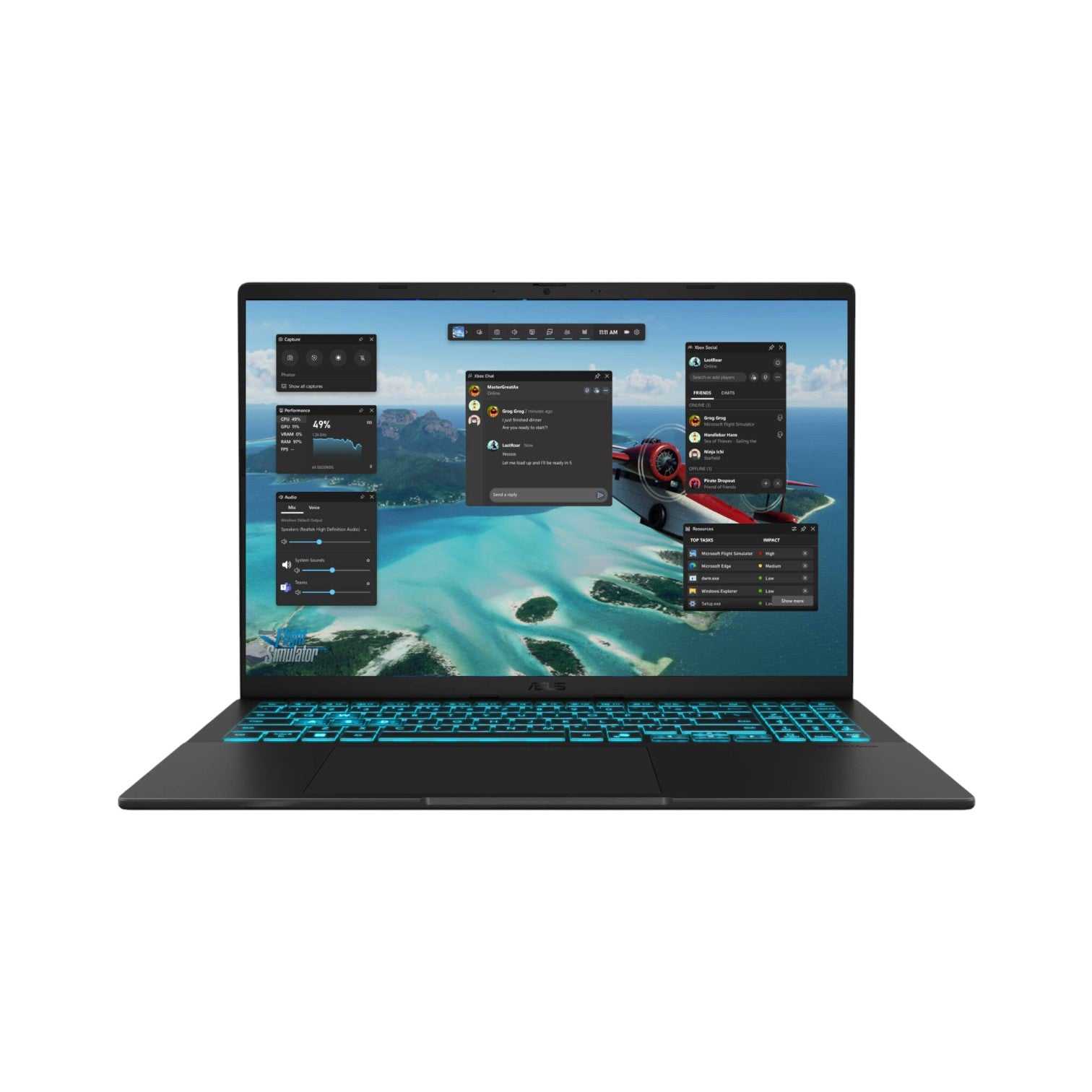 Asus V16 V3607VU Core 5 210H RTX 4050 6GB Graphics 16" WUXGA 144Hz Gaming Laptop (LA1254)