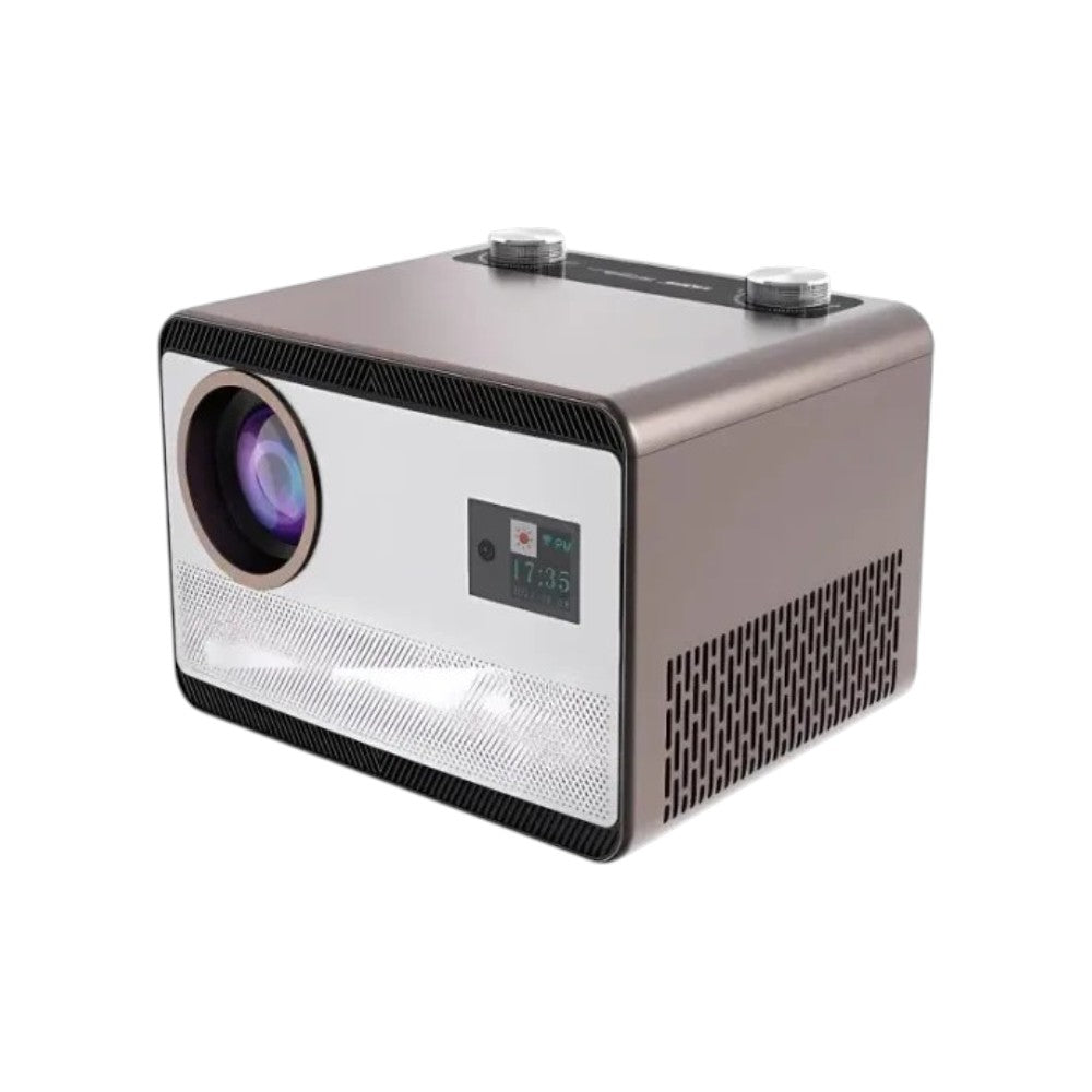 Cheerlux C58 6000 Lumens LCD multimedia projector with white and silver design.