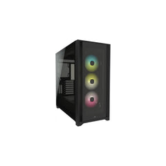 Corsair iCUE 5000X RGB Tempered Glass Mid-Tower ATX PC Smart Case Black