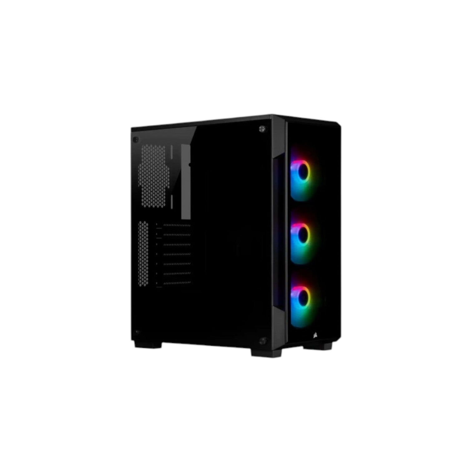 Corsair iCUE 220T RGB Tempered Glass Mid-Tower Smart Case -Black (PCCC9224)