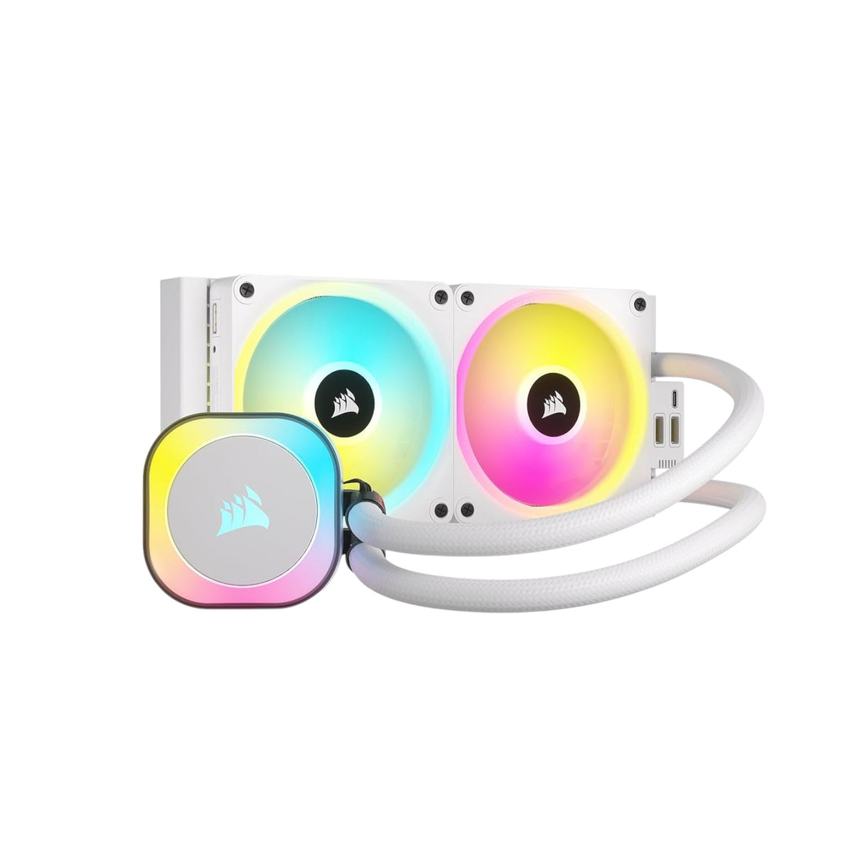 Corsair iCUE LINK H100i RGB 240mm ALL-IN-ONE Liquid CPU Cooler White (CPUC17005)