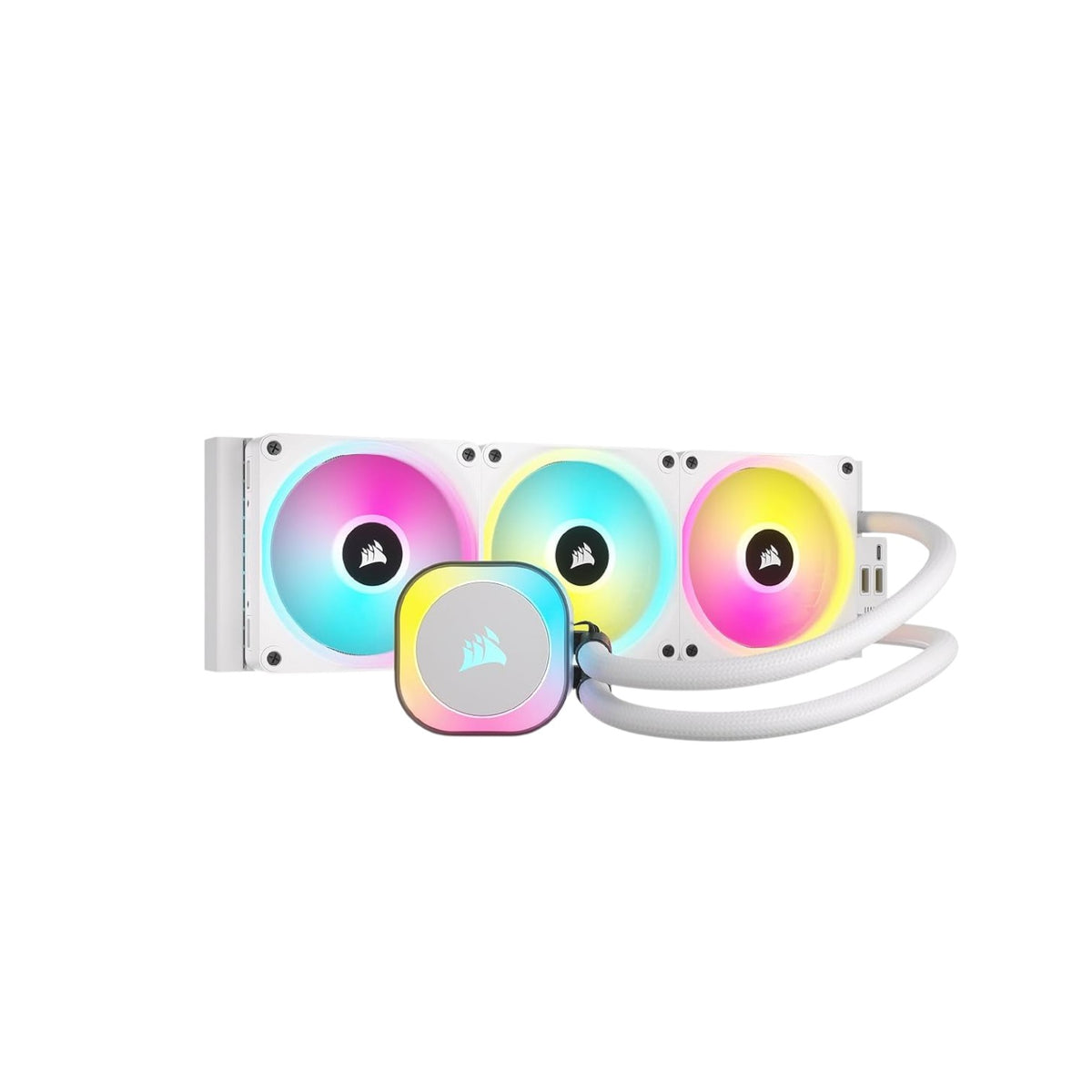 Corsair iCUE LINK H150i 360MM RGB AIO Liquid CPU Cooler White (CPUC17007)