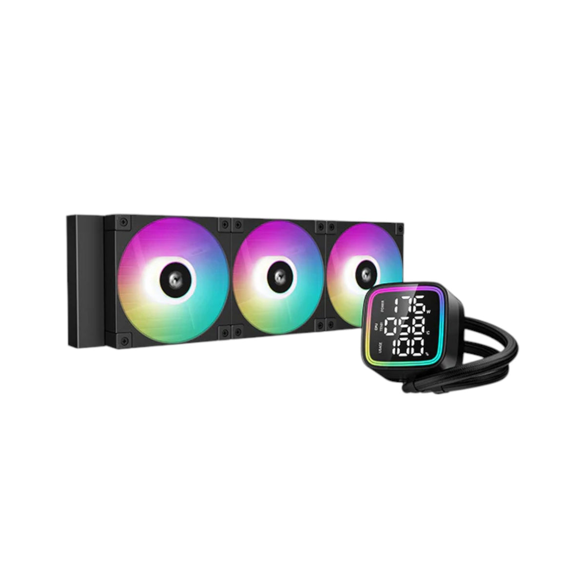 DeepCool LD360 360mm ARGB Liquid CPU Cooler With Display (CPUDP17227)