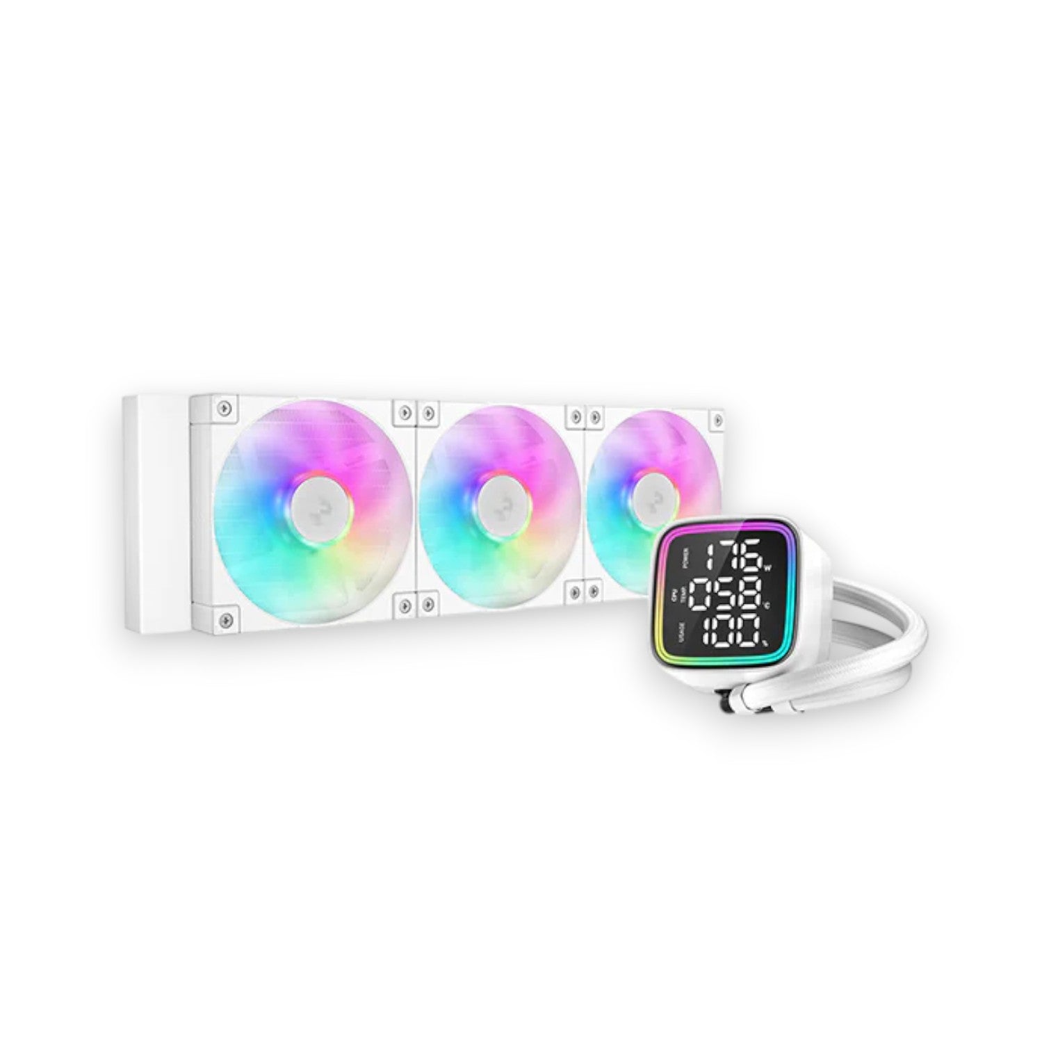 DeepCool LD360 WH 360mm ARGB Liquid CPU Cooler With Display (CPUDP17226)