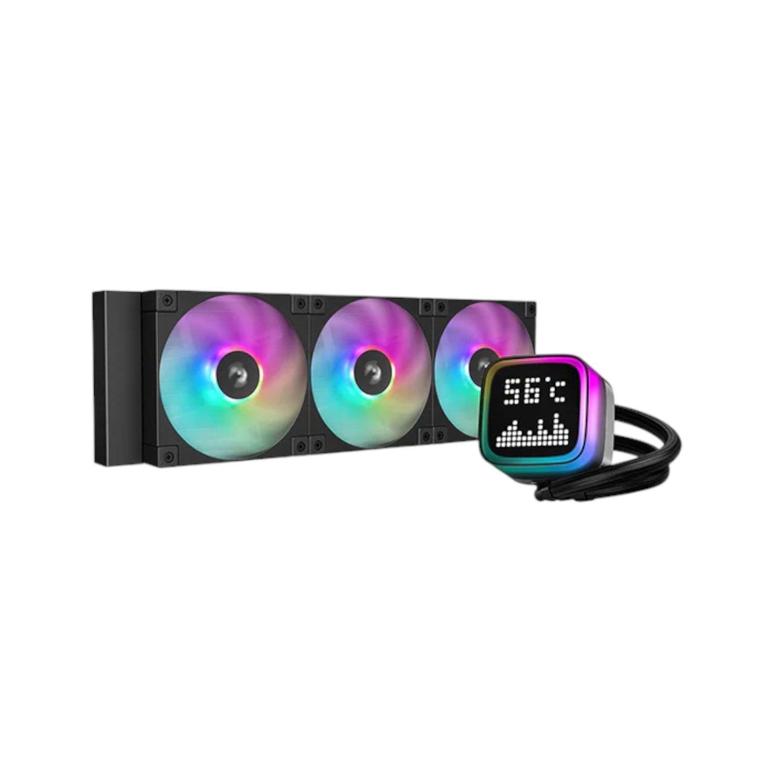 DeepCool LP360 360mm ARGB Liquid CPU Cooler With Display (CPUDP17220)