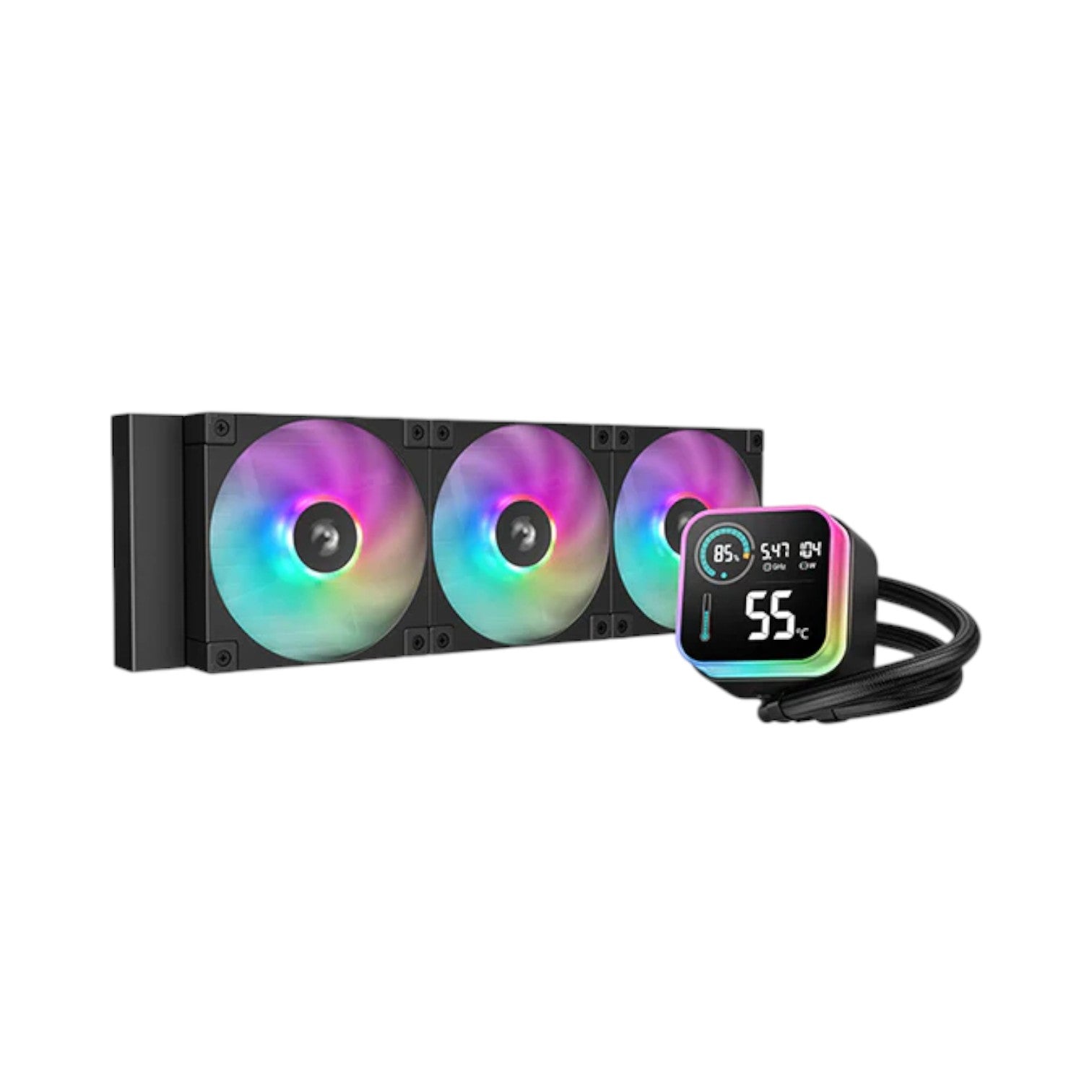 DeepCool LQ360 360mm ARGB Liquid CPU Cooler With Display (CPUDP17218)