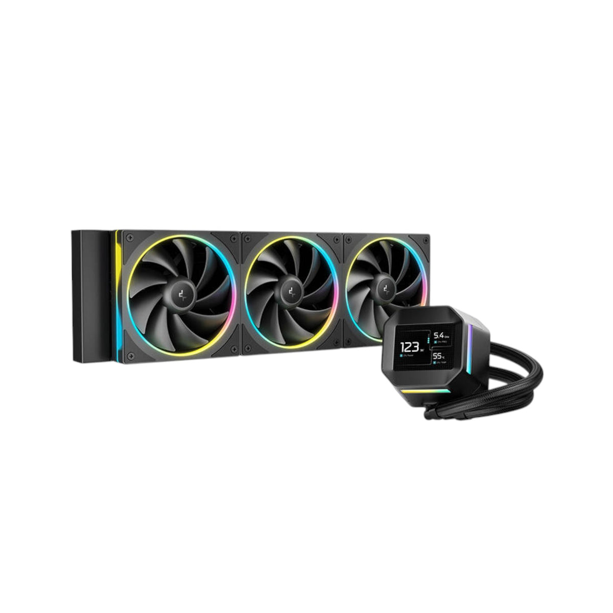 Deepcool LM360 ARGB 360mm Liquid CPU Cooler With Display (CPUDP17223)