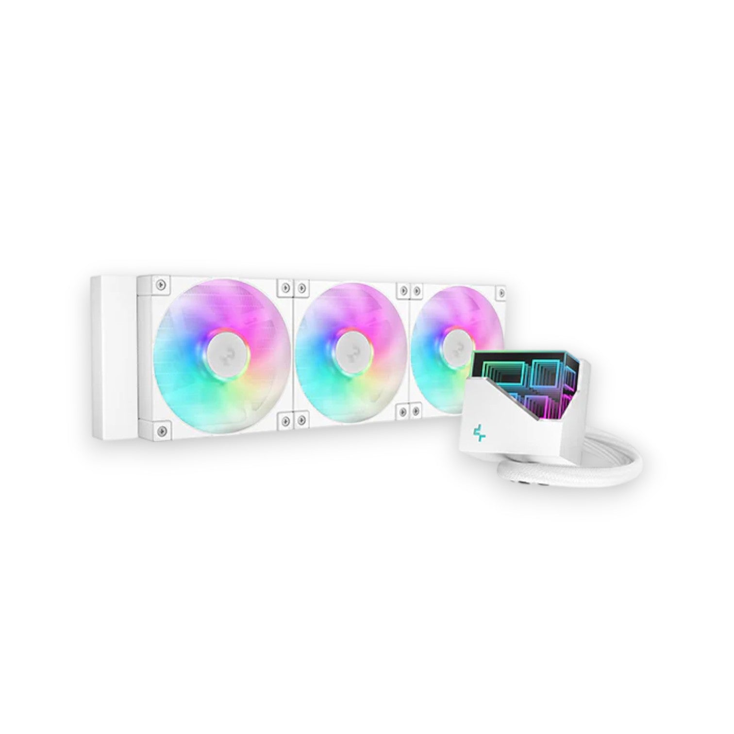 Deepcool LT360 ARGB 360mm AIO Liquid CPU Cooler White (CPUDP17207)