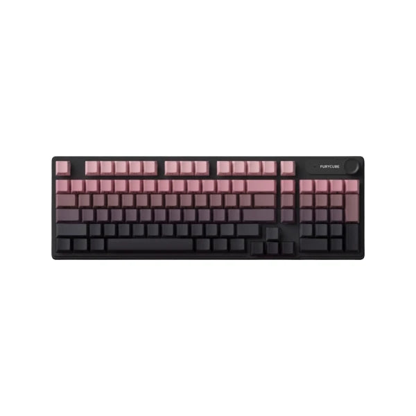Furycube IP98 RGB mechanical gaming keyboard in Black Berry featuring gradient keycaps and a compact layout.