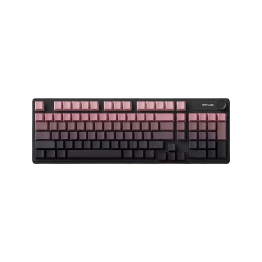 Furycube IP98 RGB mechanical gaming keyboard in Black Berry featuring gradient keycaps and a compact layout.