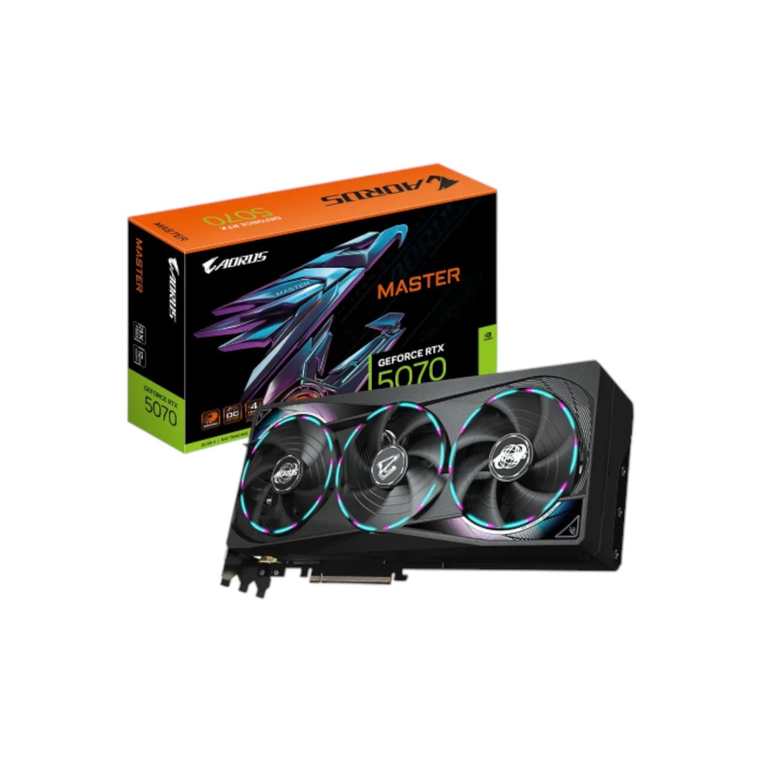 GIGABYTE AORUS GeForce RTX 5070 MASTER 12G GDDR7 Graphics Card (GCGB91112)