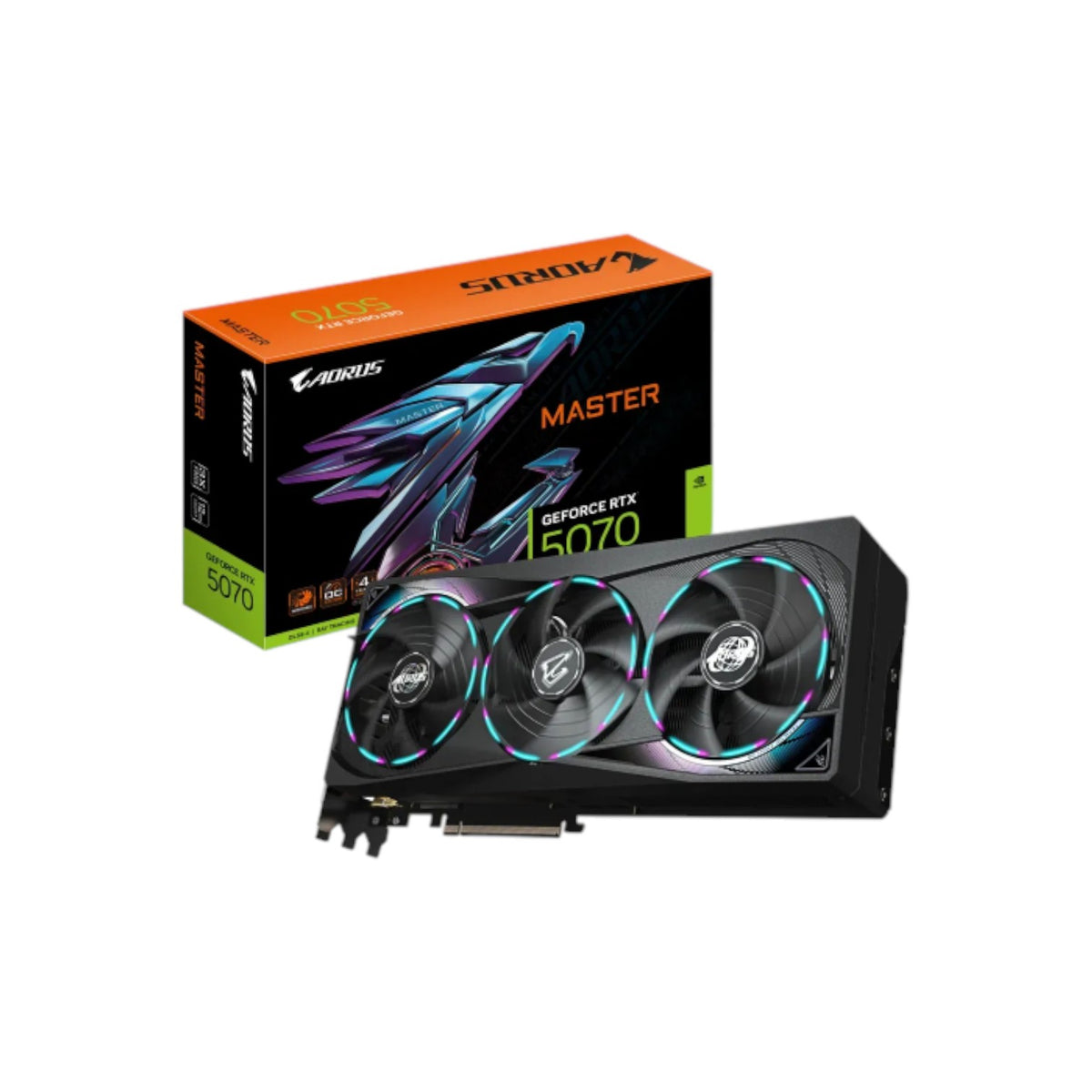 GIGABYTE AORUS GeForce RTX 5070 MASTER 12G GDDR7 Graphics Card (GCGB91112)