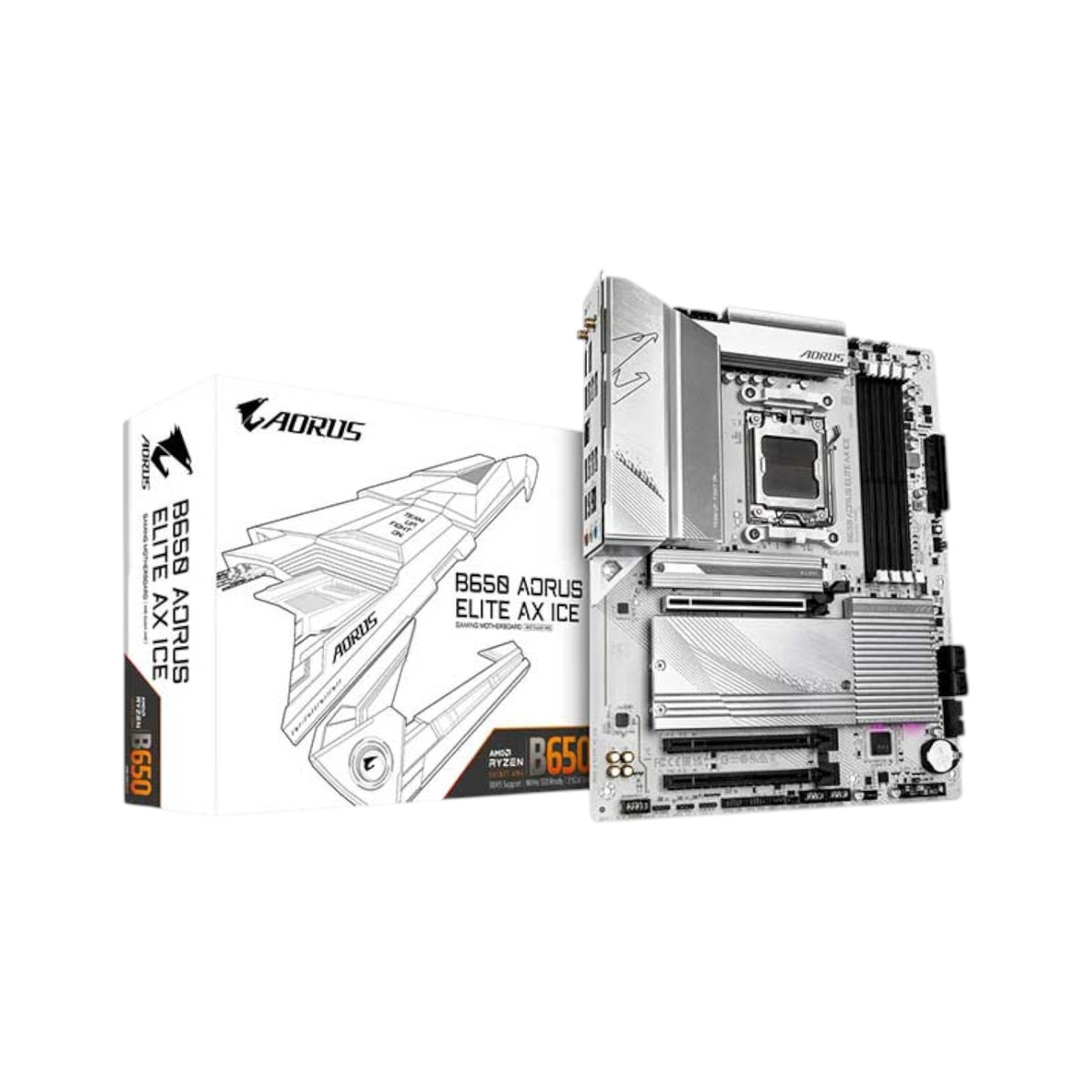 GIGABYTE B650 AORUS ELITE AX ICE DDR5 AM5 ATX Motherboard (MGBAMD5609)
