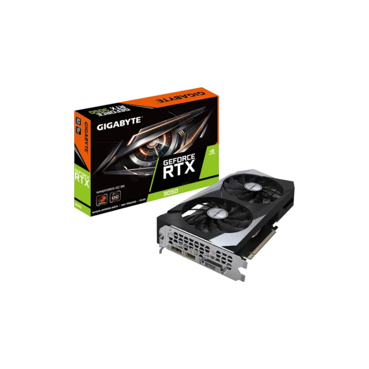 GIGABYTE GeForce RTX 3050 WINDFORCE OC 8GB GDDR6 Graphics Card (GCGB91139)