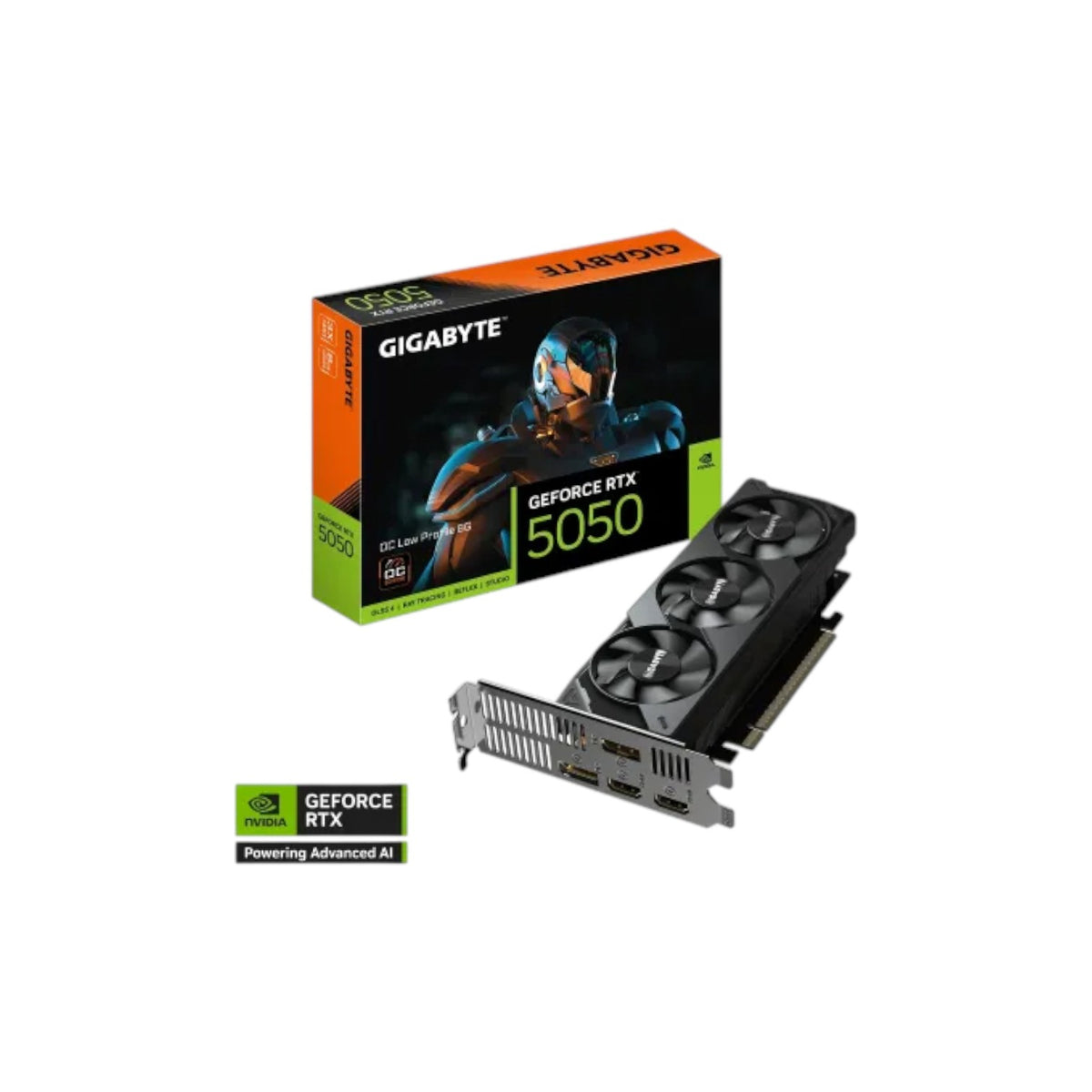GIGABYTE GeForce RTX 5050 OC Low Profile 8GB GDDR6 Graphics Card (GCGB91138)