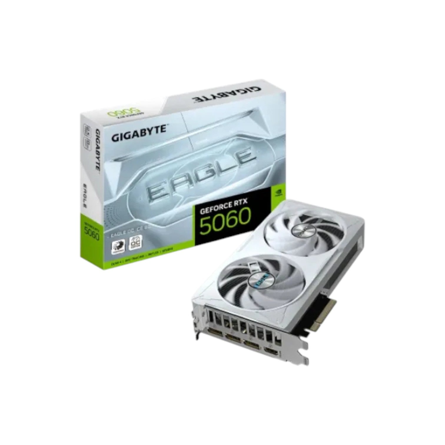 GIGABYTE GeForce RTX 5060 EAGLE OC ICE 8G GDDR7 Graphics Card (GCGB91131)