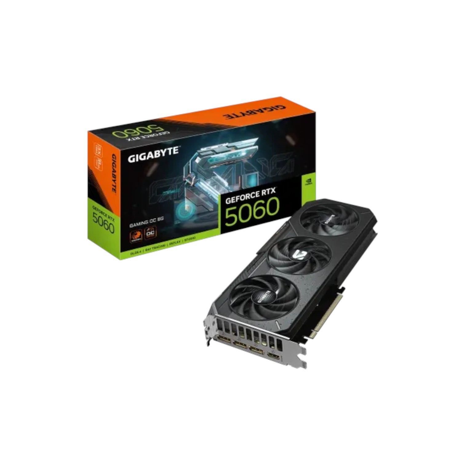 GIGABYTE GeForce RTX 5060 GAMING OC 8G GDDR7 Graphics Card (GCGB91132)