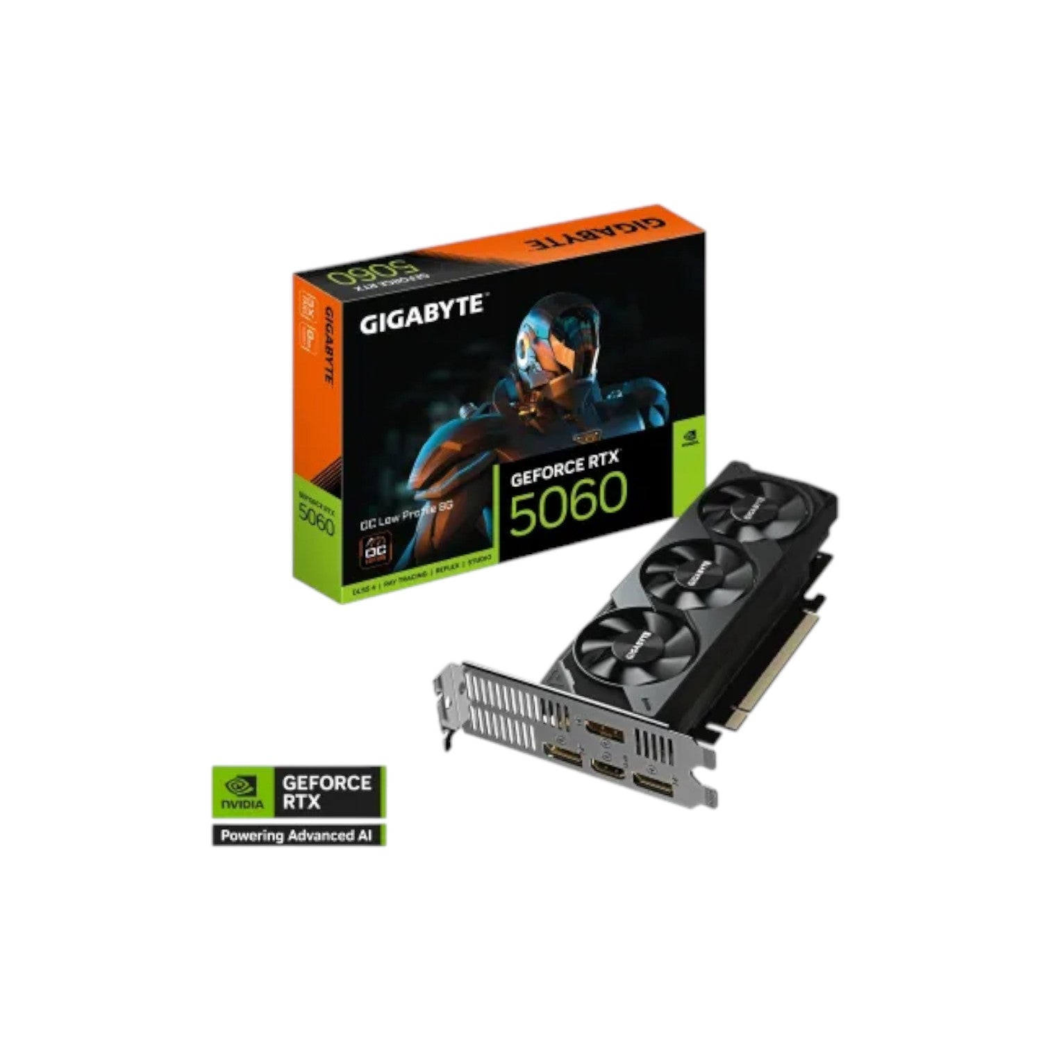 GIGABYTE GeForce RTX 5060 OC Low Profile 8GB GDDR7 Graphics Card (GCGB91136)