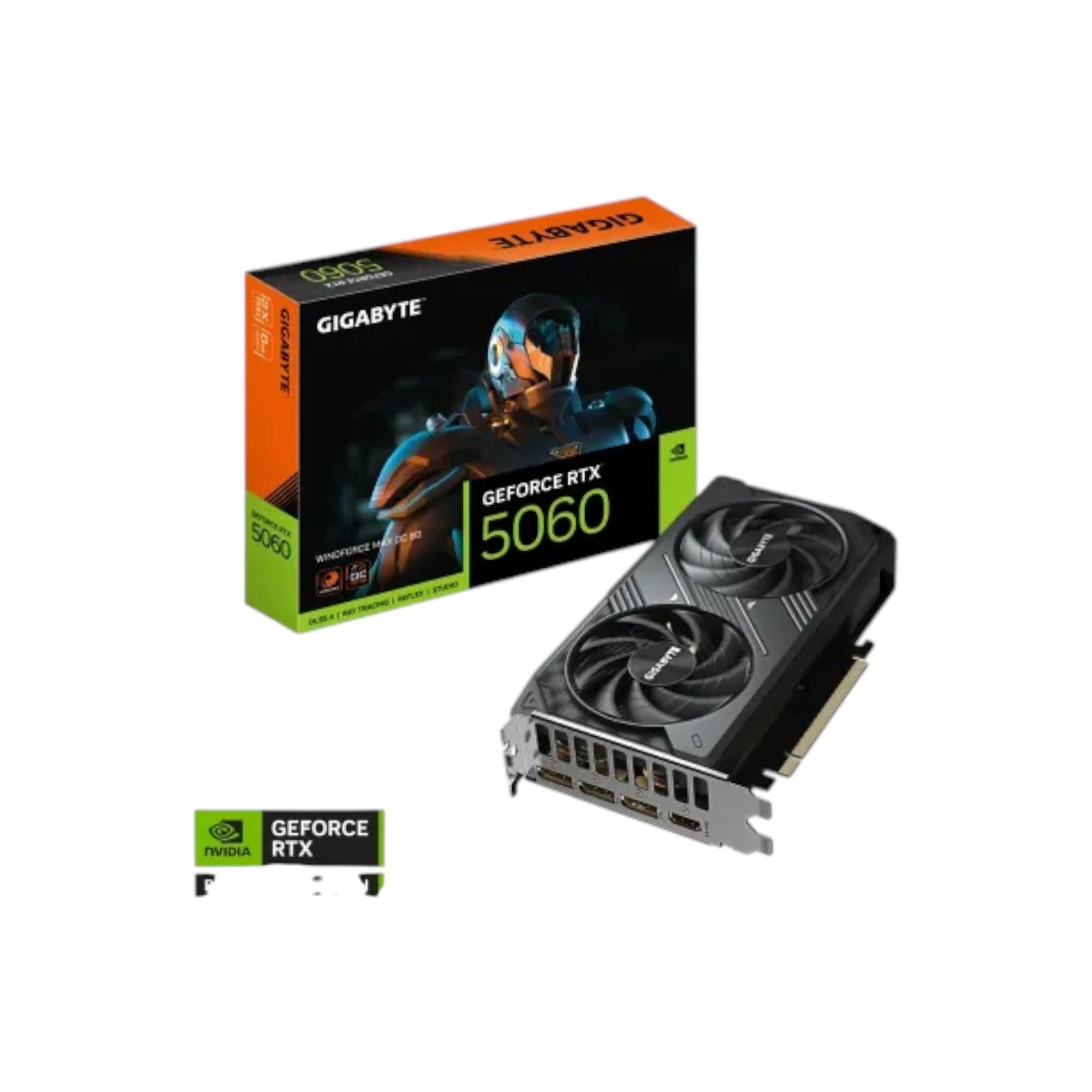 GIGABYTE GeForce RTX 5060 WINDFORCE 8G GDDR7 Graphics Card (GCGB91135)