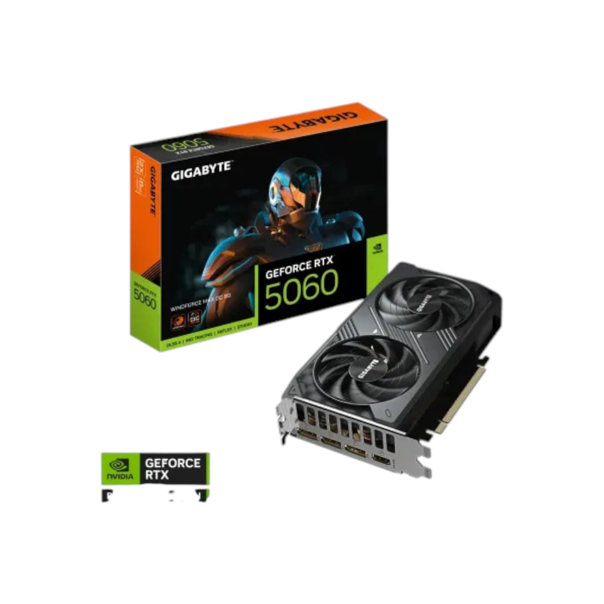 GIGABYTE GeForce RTX 5060 WINDFORCE MAX OC 8GB GDDR7 Graphics Card (GCGB91134)