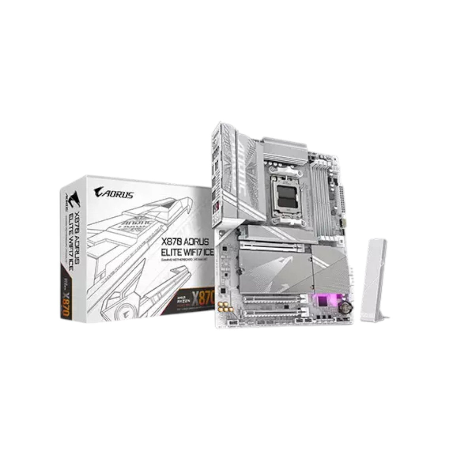 GIGABYTE X870 AORUS ELITE WIFI7 ICE DDR5 AMD AM5 ATX Motherboard (MGBAMD5605)