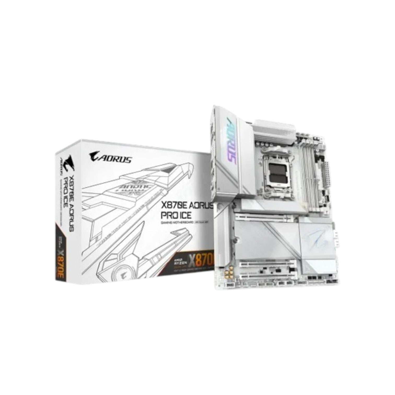 GIGABYTE X870E AORUS PRO ICE DDR5 AM5 ATX Motherboard (MGBAMD5603)