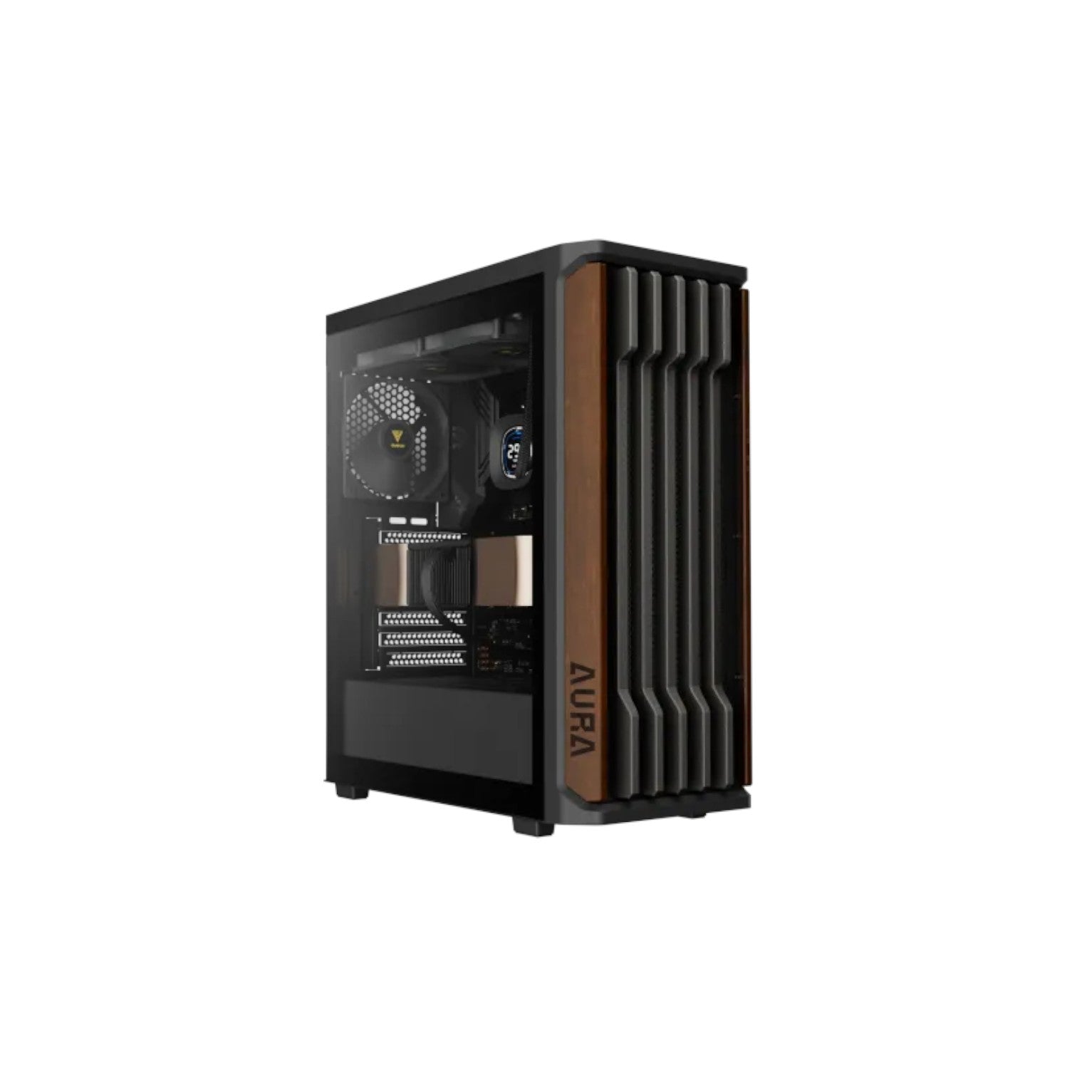 Gamdias AURA GC11 WOOD Mid-Tower ATX Gaming Casing (PCCG9408)