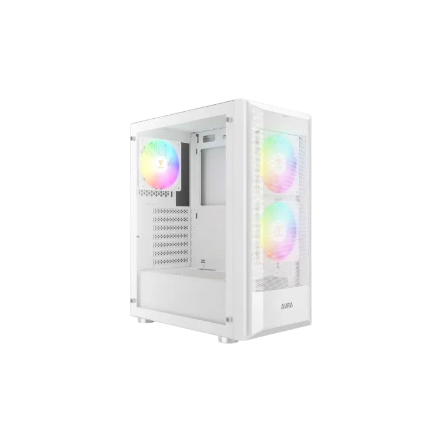 Gamdias AURA GC6 WH ARGB ATX Mid-Tower Gaming Casing (PCCG9407)