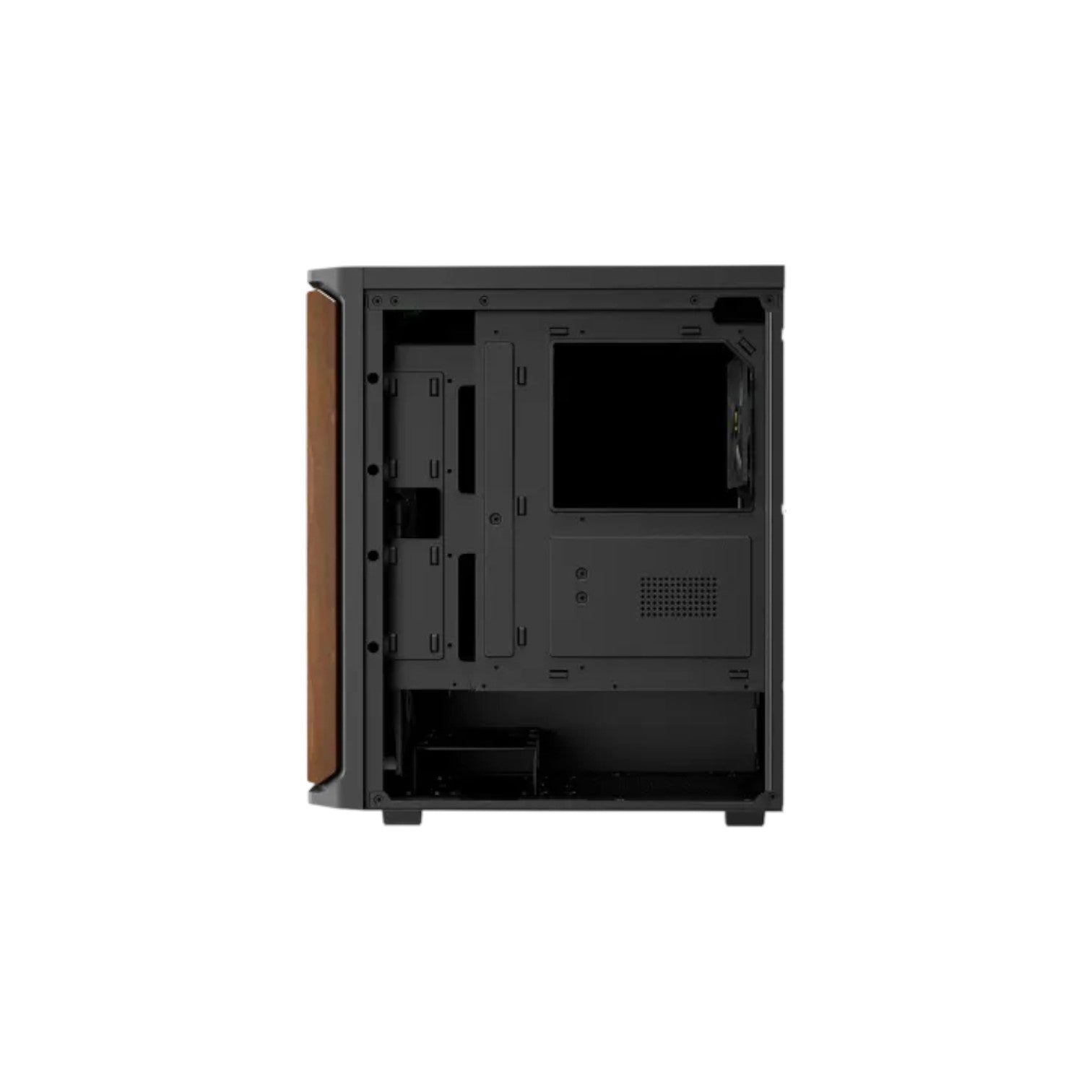Gamdias AURA GC11 WOOD Mid-Tower ATX Gaming Casing (PCCG9408)