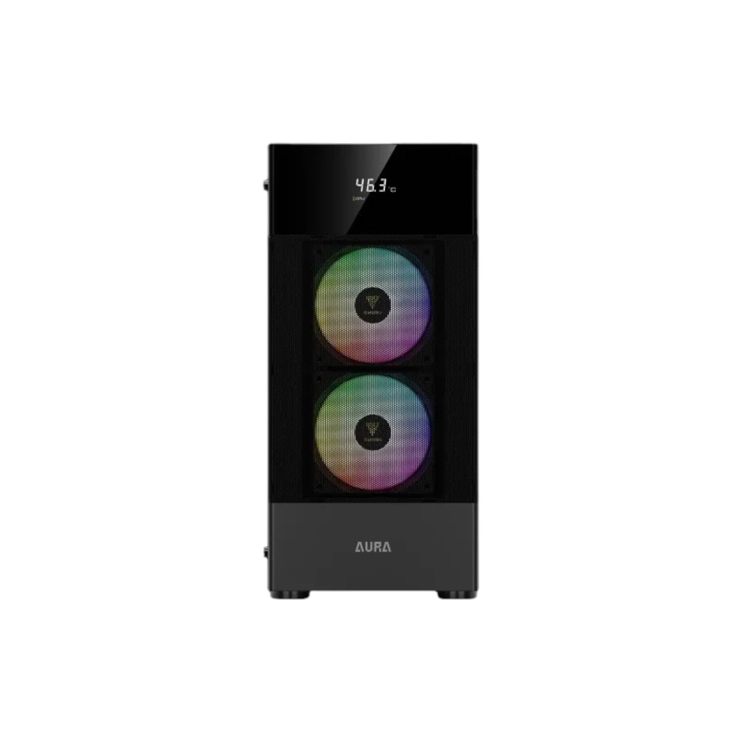 Gamdias AURA GC5 ELITE ARGB ATX Mid-Tower Gaming Casing With Digital Display (PCCG9406)
