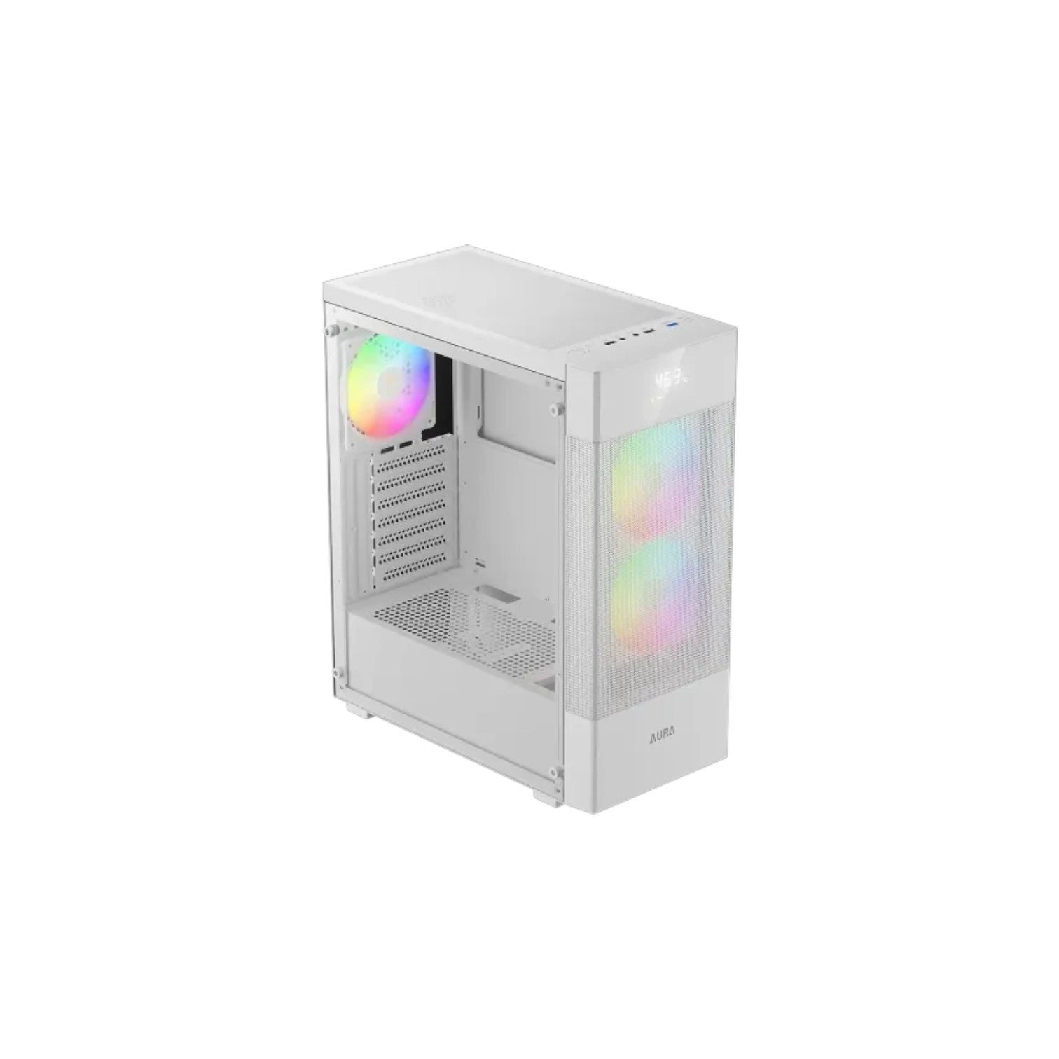 Gamdias AURA GC5 ELITE ARGB ATX Mid-Tower Gaming Casing With Digital Display (PCCG9406)