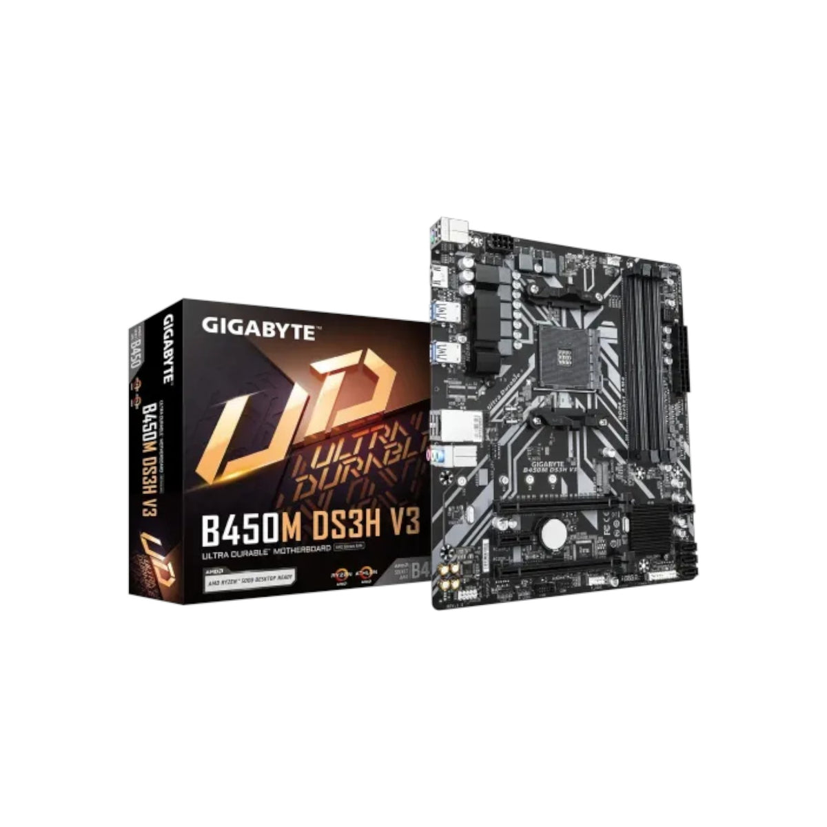 Gigabyte B450M DS3H V3 AMD AM4 Micro ATX Motherboard (MGBAMD5630)