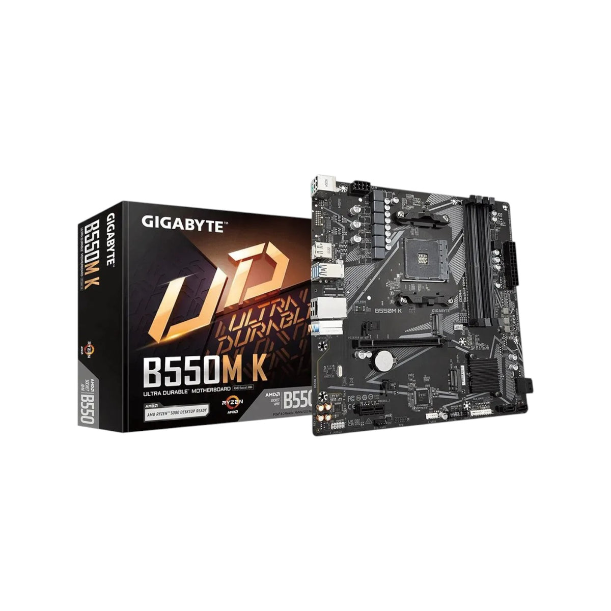 Gigabyte B550M K AMD AM4 Micro ATX Motherboard (MGBAMD5628)