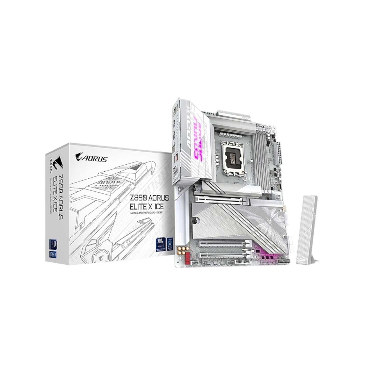 Gigabyte Z890 AORUS ELITE X ICE WIFI7 LGA 1851 ATX Motherboard (MGBI5403)