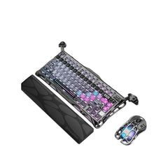 GravaStar Mercury K1 Pro Special Edition mechanical keyboard featuring a cyberpunk aesthetic and vibrant RGB LED backlighting.