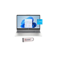 HP - 15.6" Laptop, Intel Core i3-N305 Processor, 8GB Memory - 256GB UFS, Windows 11 Home, Natural Silver (15-fd0113dx)