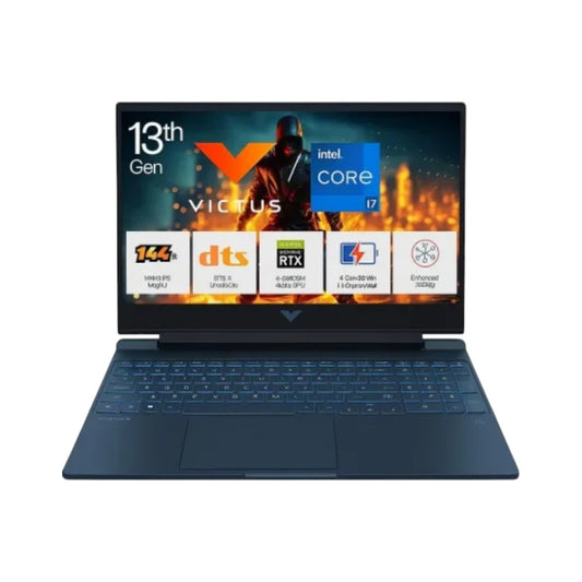 HP Victus 15 Intel Core i7 13620H 16GB RAM 512GB SSD RTX 4050 6GB Graphics 15.6 Inch FHD Performance Blue Gaming Laptop Model FA2104TX C25VQPA (LHP1612)