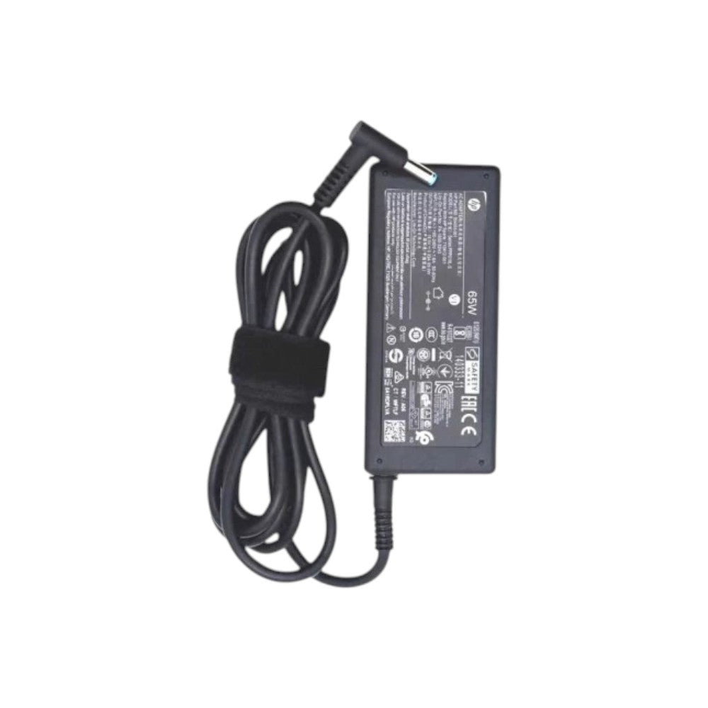HP 90W laptop power adapter charger featuring 19.5V 4.62A output and attached black cord.