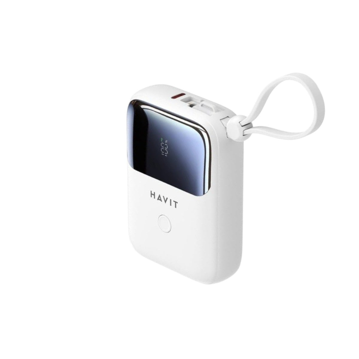 Havit PB5215 10000mah Digital Display Power Bank with USB-C & Lightning Cable (PBH7605)